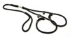 Rope brace slip lead with swivel (two dogs - one handle)