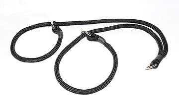 Braided brace slip collar with rubber stops