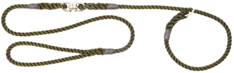 Rope dog slip lead with swivel